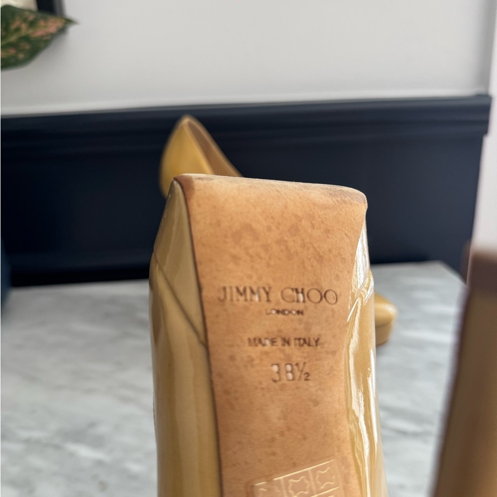 Jimmy Choo Women's Mustard Heels - Picture 3 of 7